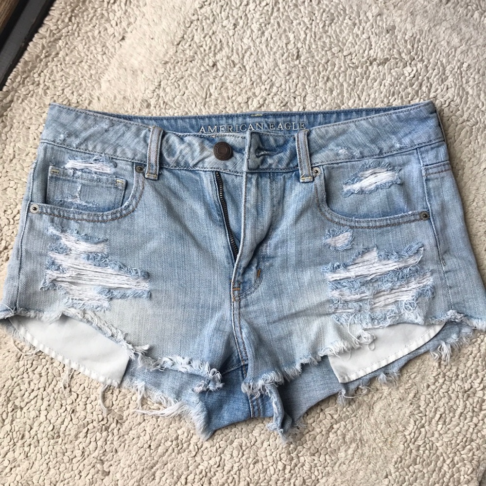 American eagle high rise festival shorts